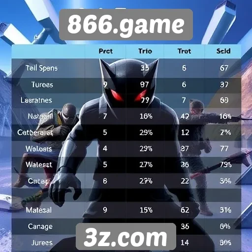 Comparativo entre jogos populares da plataforma 866.game