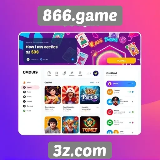 Interface do usuário do 866.game e sua usabilidade